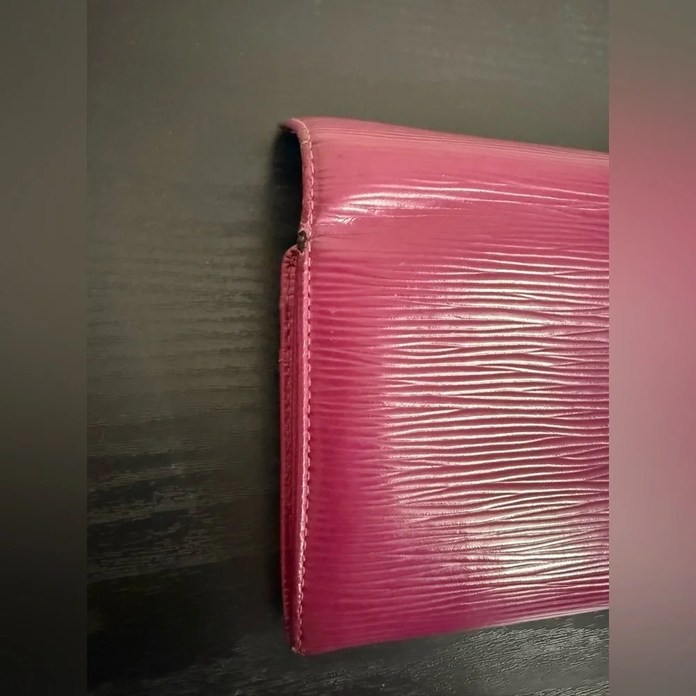 LOUIS VUITTON Portefeuille Sarah Long Wallet M60317 Epi Fuchsia Pink LV - Picture 11 of 13